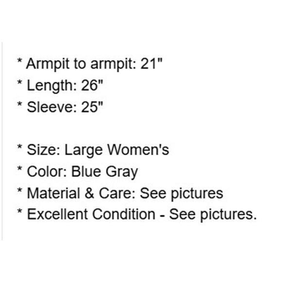 Lucky Brand Sweater Womens Large Blue Gray Open Cardigan Pockets Bohemian - Picture 4 of 14